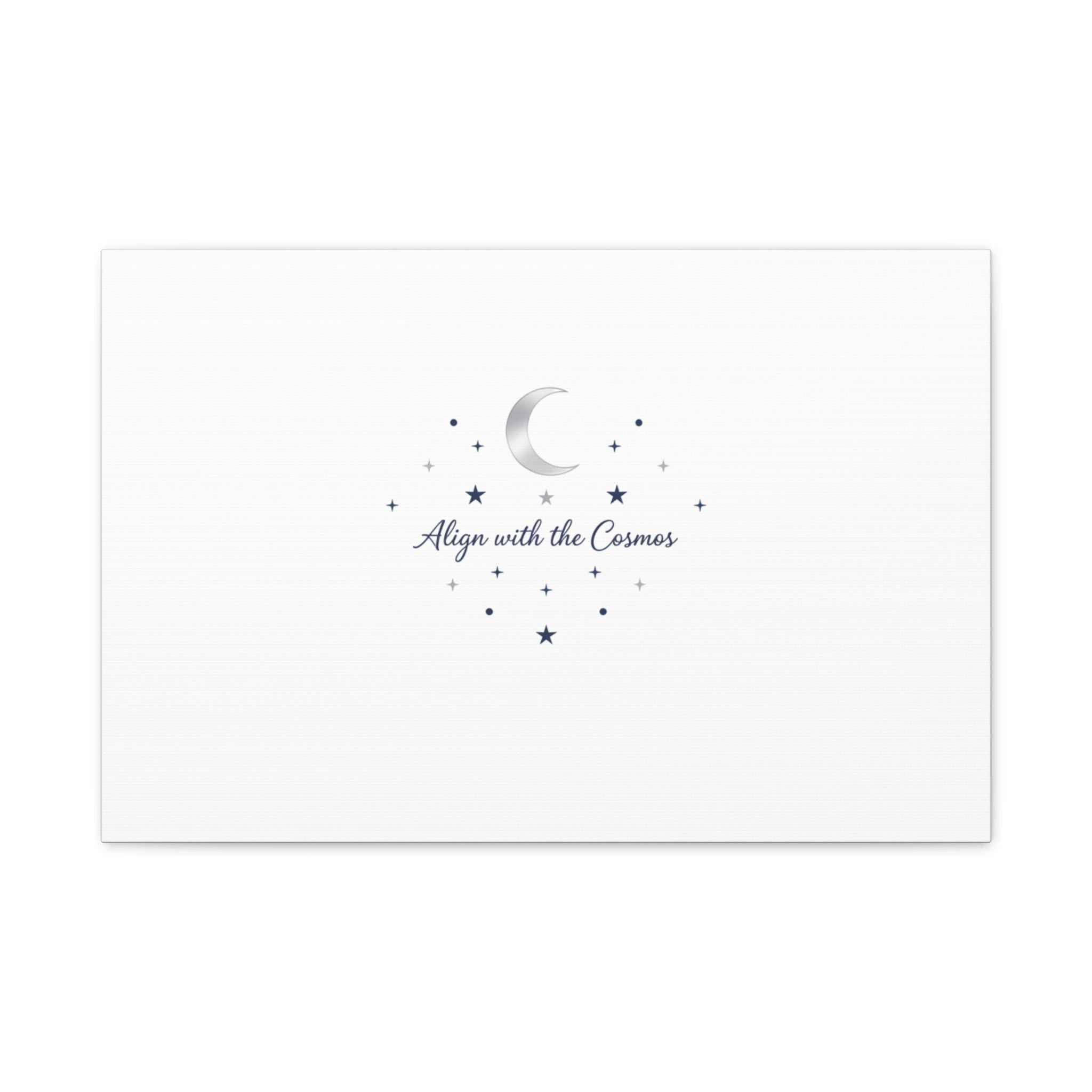 Minimal Moon Phase Canvas, celestial constellation art print | astrology wall decor