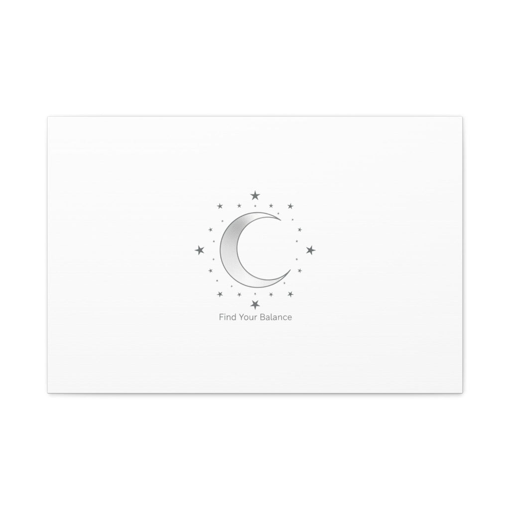 Minimal Moon Phase Canvas | Celestial Constellation Art Print, Astrology Minimalism