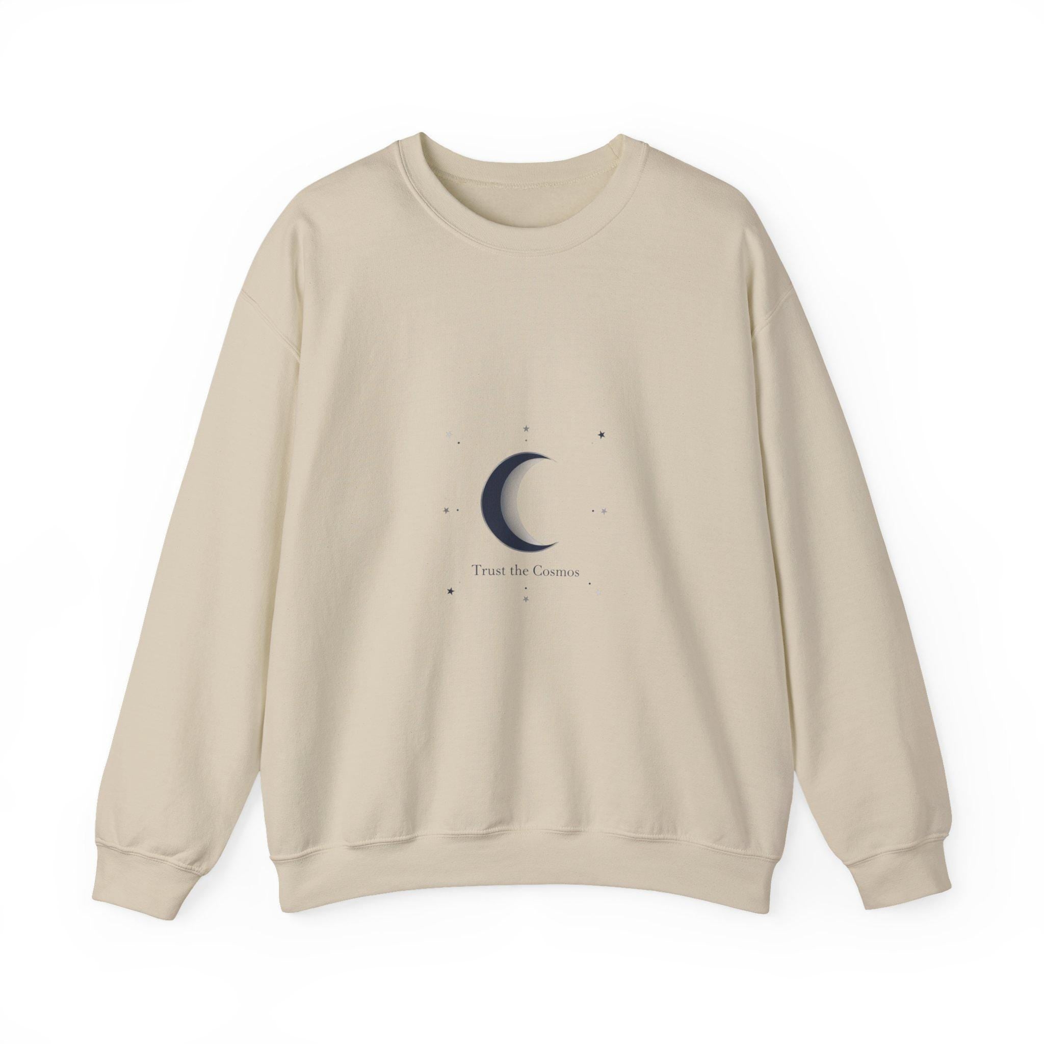 Minimal Moon Phase Crewneck Sweatshirt | celestial phase, constellation art