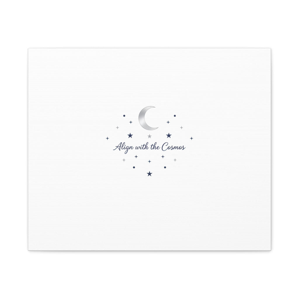 Minimal Moon Phase Canvas, celestial constellation art print | astrology wall decor