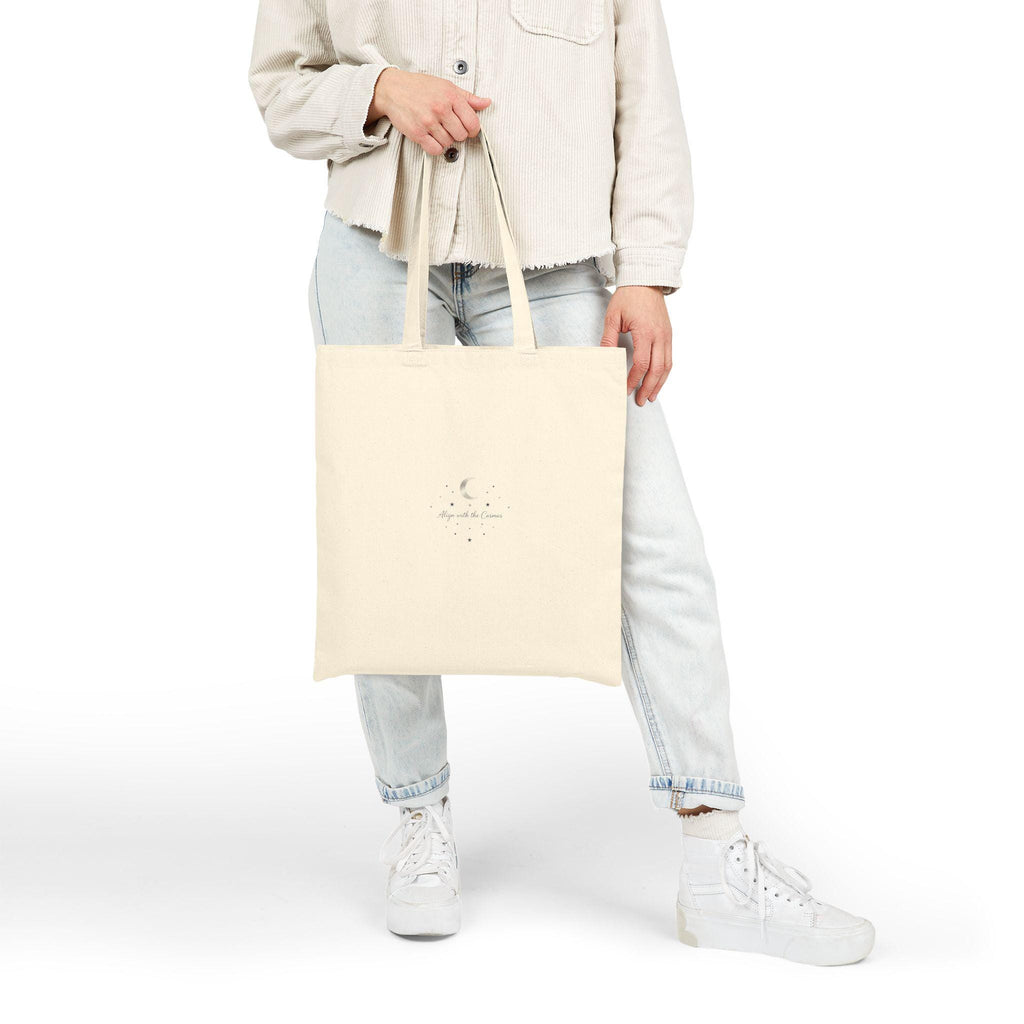 Minimal Moon Phase Tote | Celestial Phase Canvas, Constellation Line Art