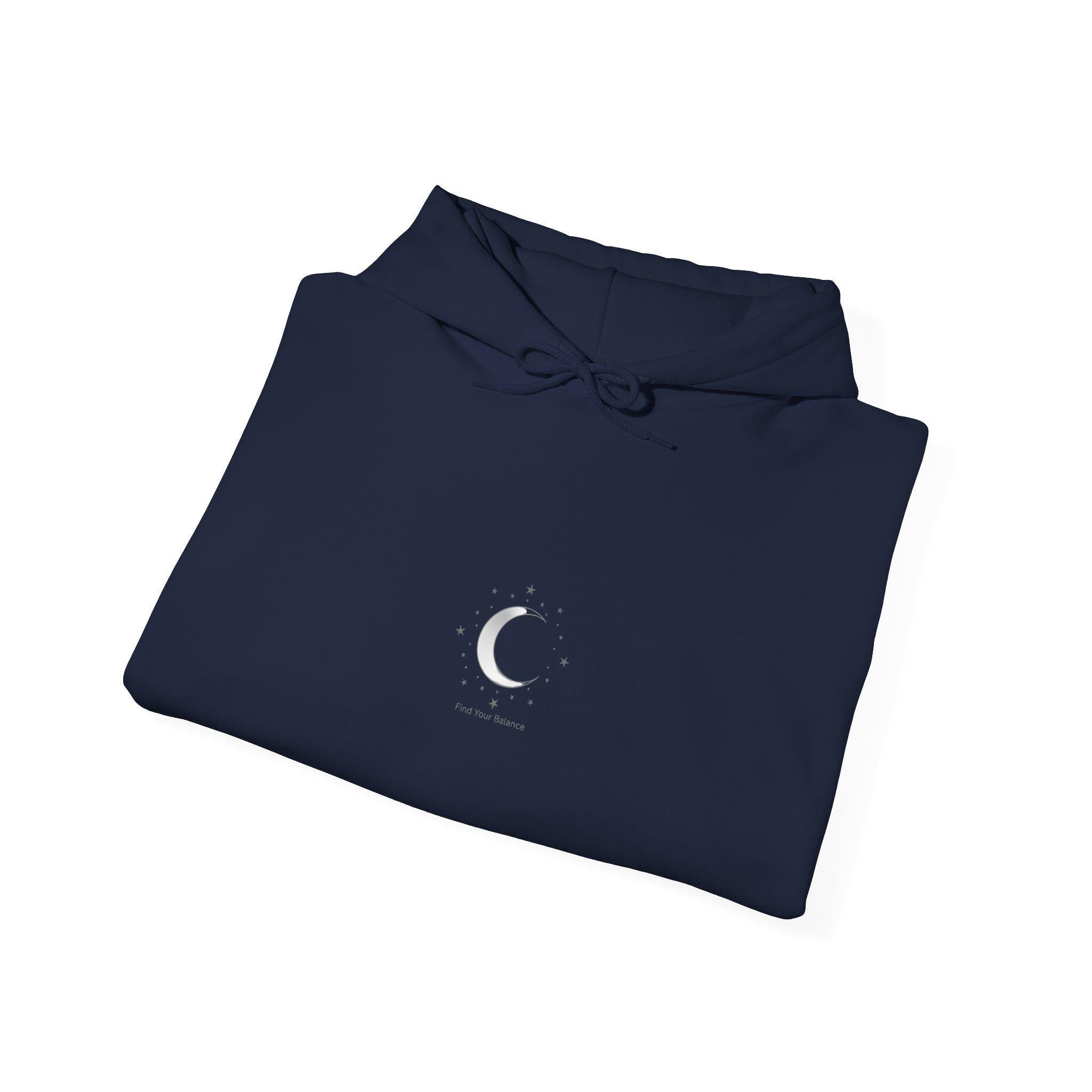 Minimal Moon Phase Hoodie | Celestial Constellation, Fine-Line Astrology