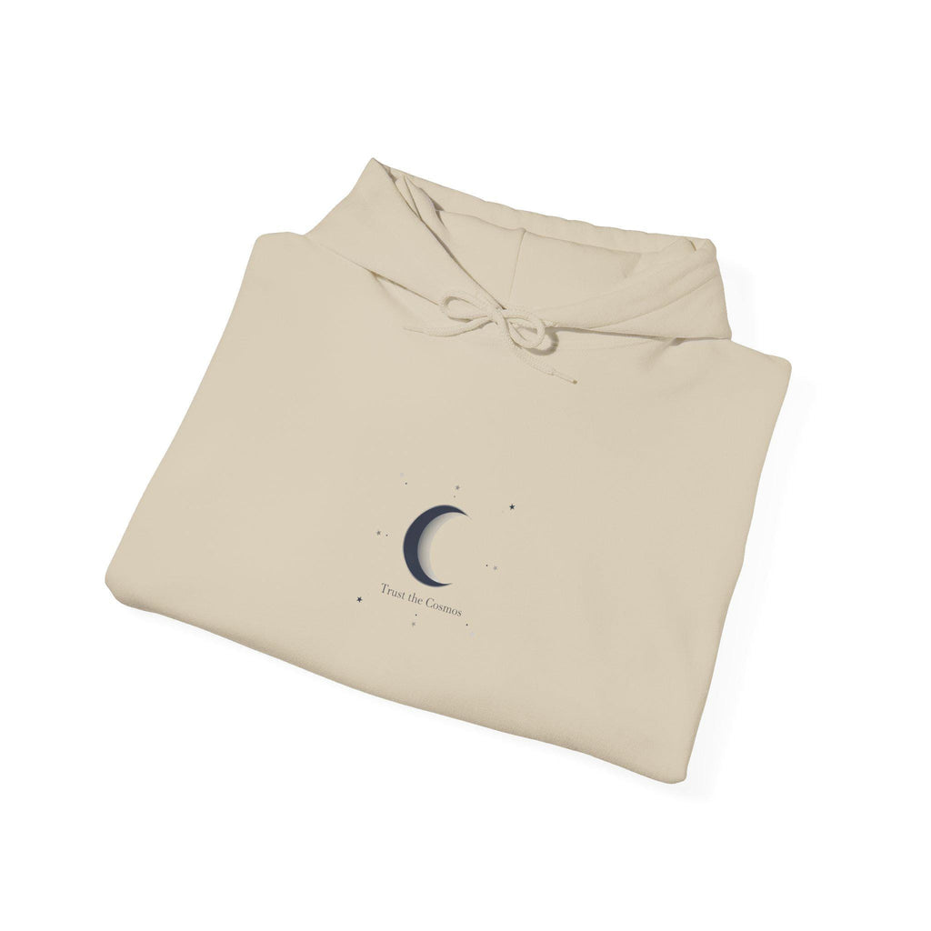 Minimal Crescent Moon Hoodie | Astrology Celestial Minimalism, moon phase graphic