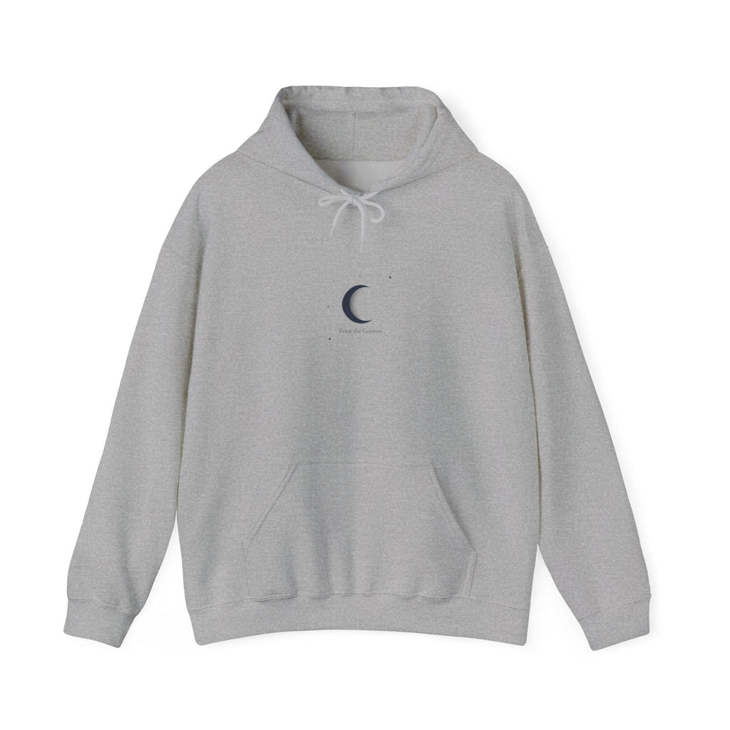 Minimal Crescent Moon Hoodie | Astrology Celestial Minimalism, moon phase graphic