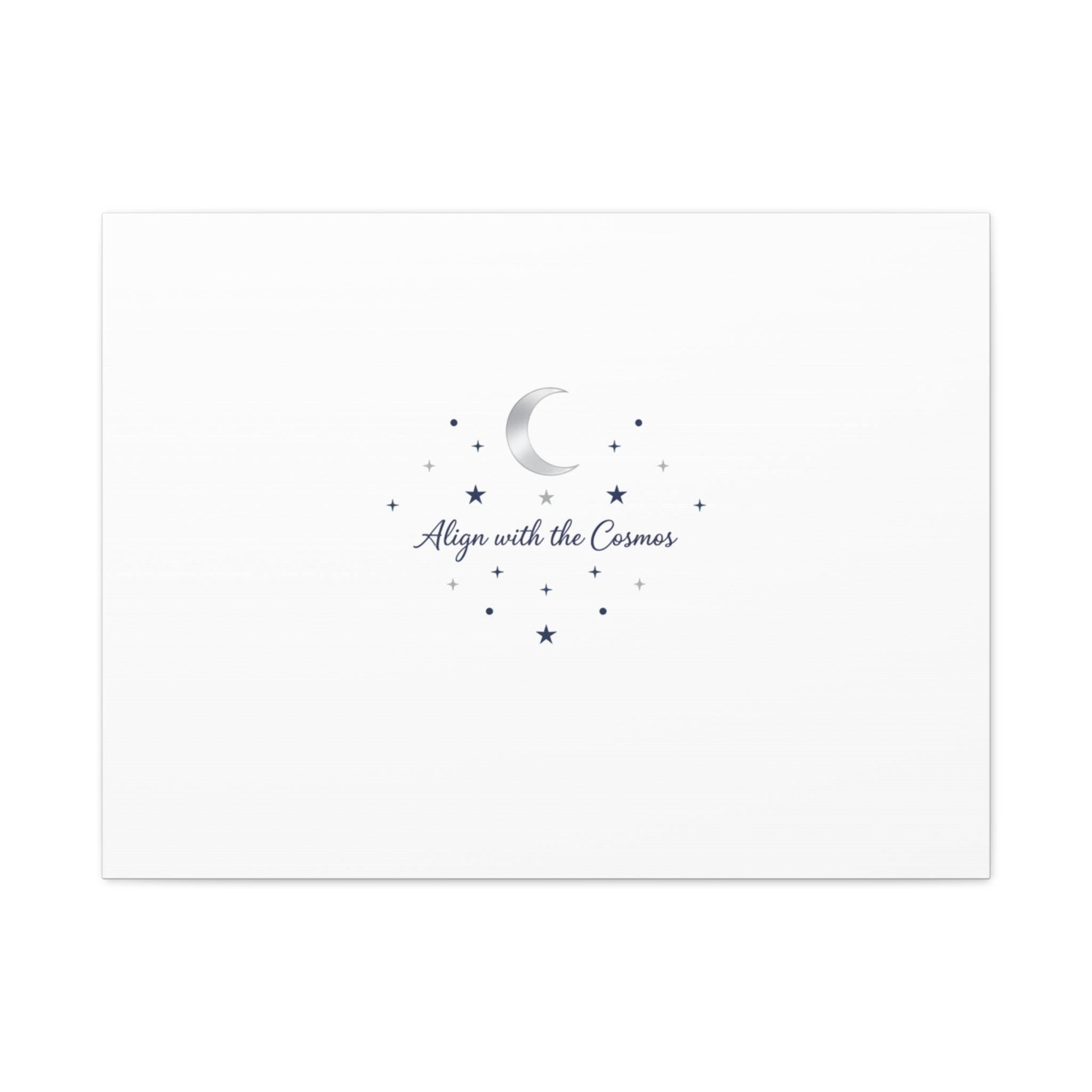 Minimal Moon Phase Canvas, celestial constellation art print | astrology wall decor