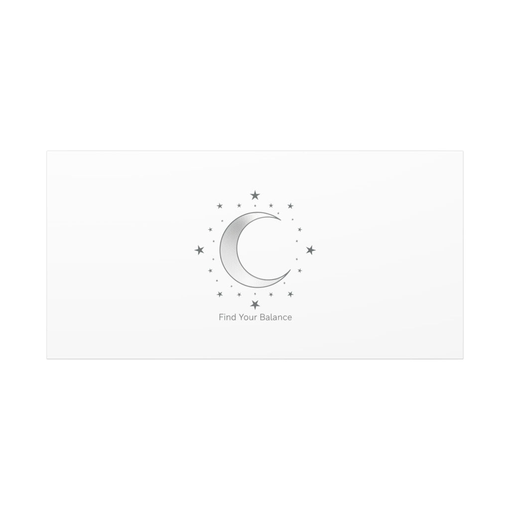 Minimal Moon Phase Canvas | Celestial Constellation Art Print, Astrology Minimalism