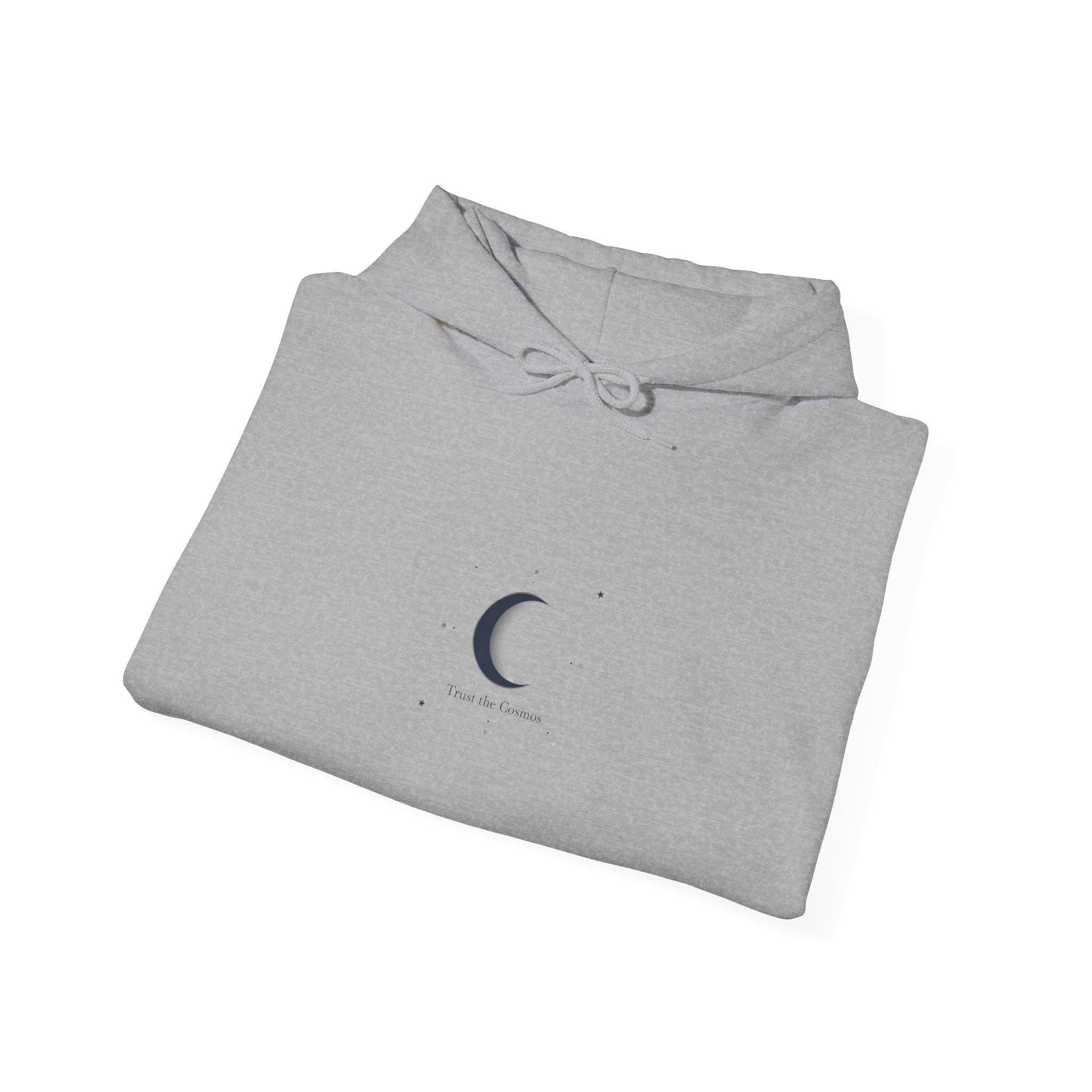 Minimal Crescent Moon Hoodie | Astrology Celestial Minimalism, moon phase graphic