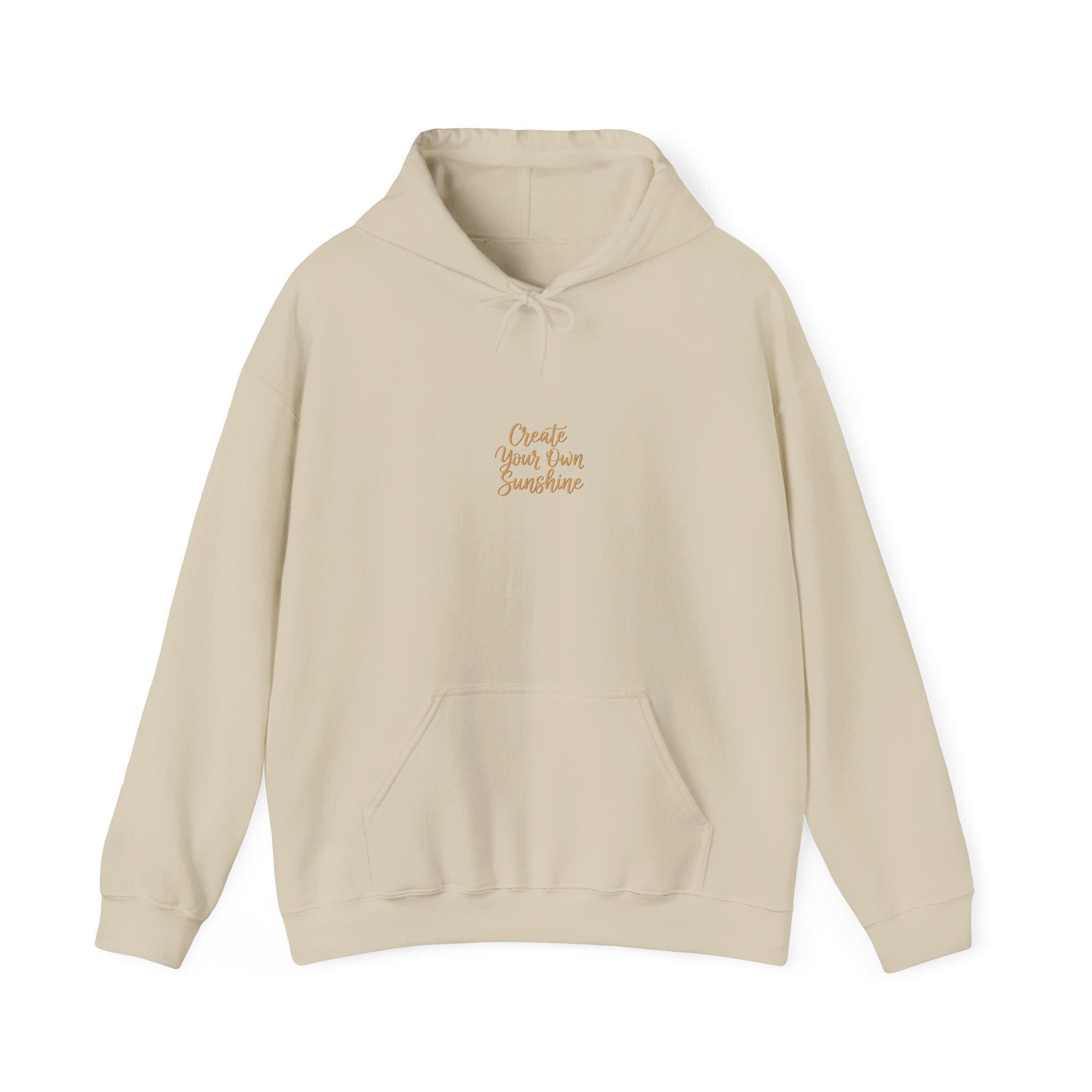 Minimalist Hand-Lettered Quote Hoodie | Script Typography, Neutral Comfort