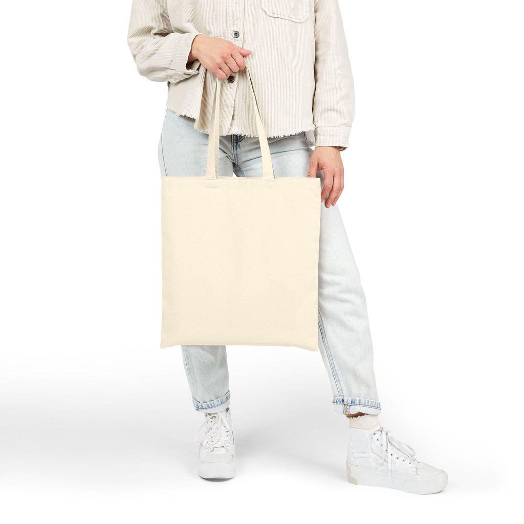 Create Your Own Sunshine Tote, minimalist hand-lettered quote canvas tote