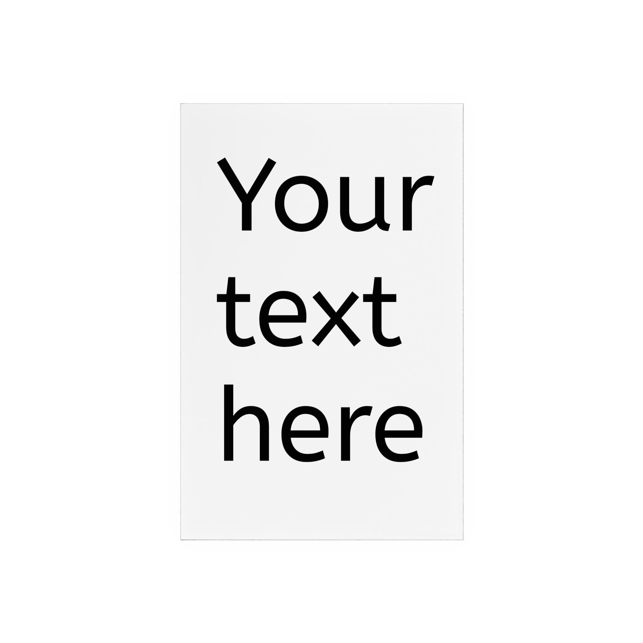 Custom Text Acrylic Sign with Wooden Stand | Personalized Desk Plaque