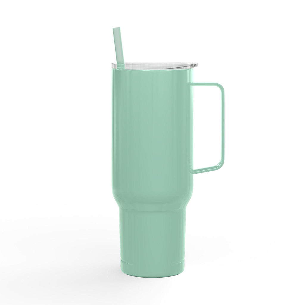 Monogram Letter R Tumbler | 40oz Insulated Engraved Tumbler with Lid