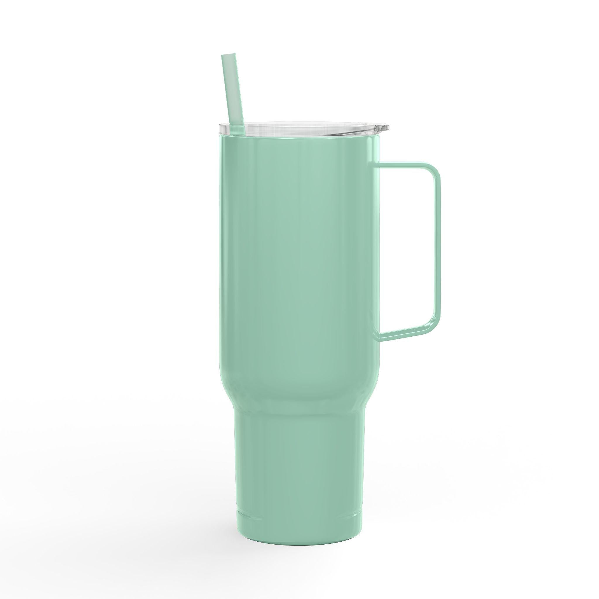 Monogram Letter R Tumbler | 40oz Insulated Engraved Tumbler with Lid