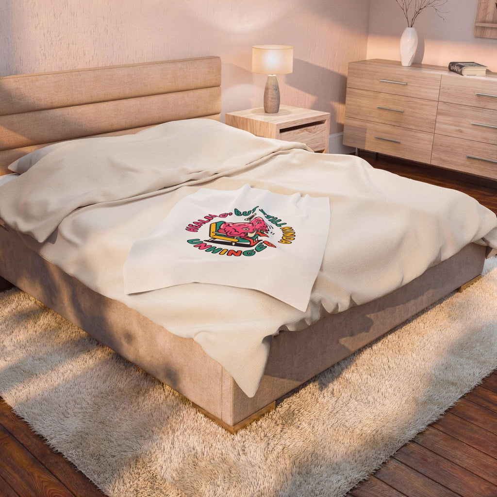 Healing But Still Kinda Unhinged Blanket | mental health humor, wellness sarcasm