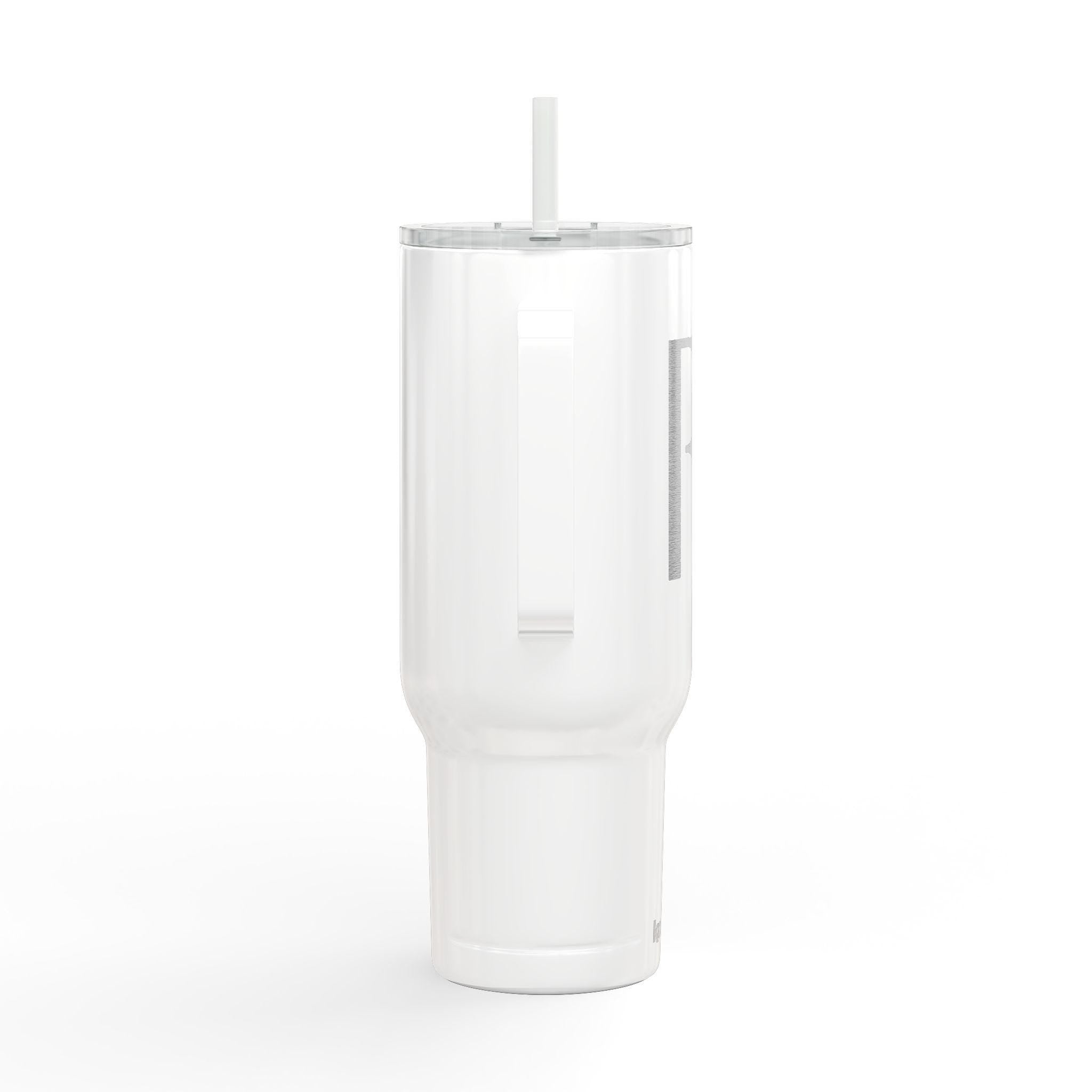 Monogram Letter R Tumbler | 40oz Insulated Engraved Tumbler with Lid