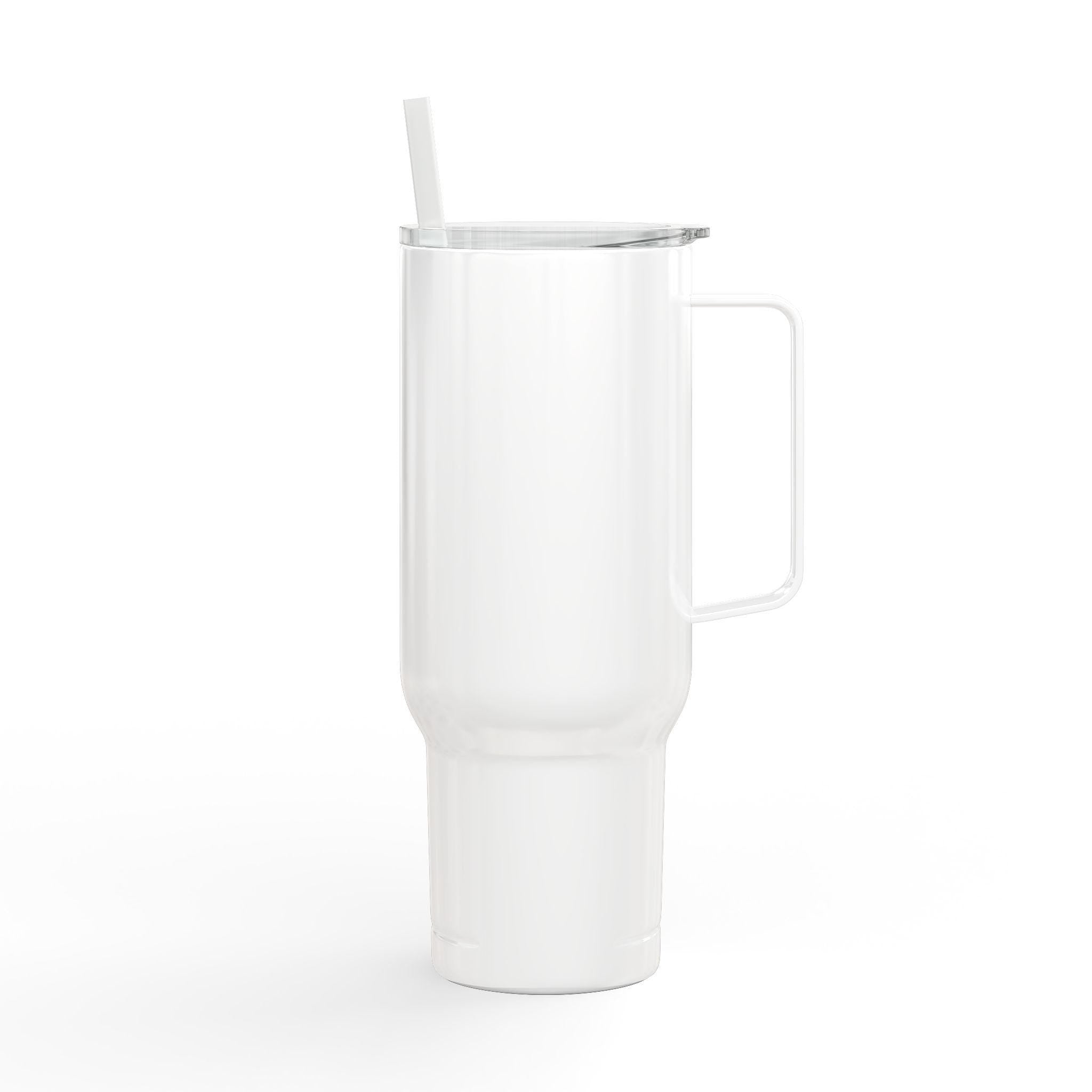 Monogram Letter R Tumbler | 40oz Insulated Engraved Tumbler with Lid