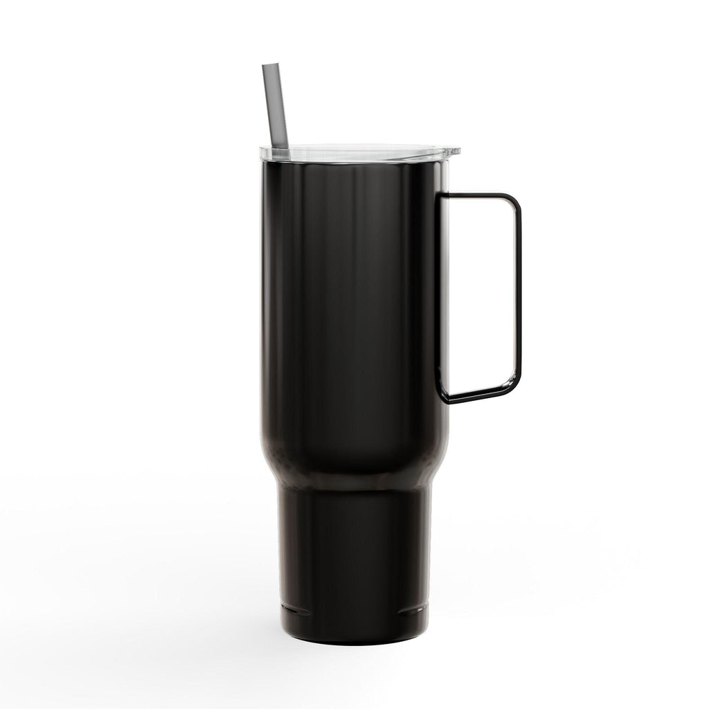 Monogram Letter R Tumbler | 40oz Insulated Engraved Tumbler with Lid